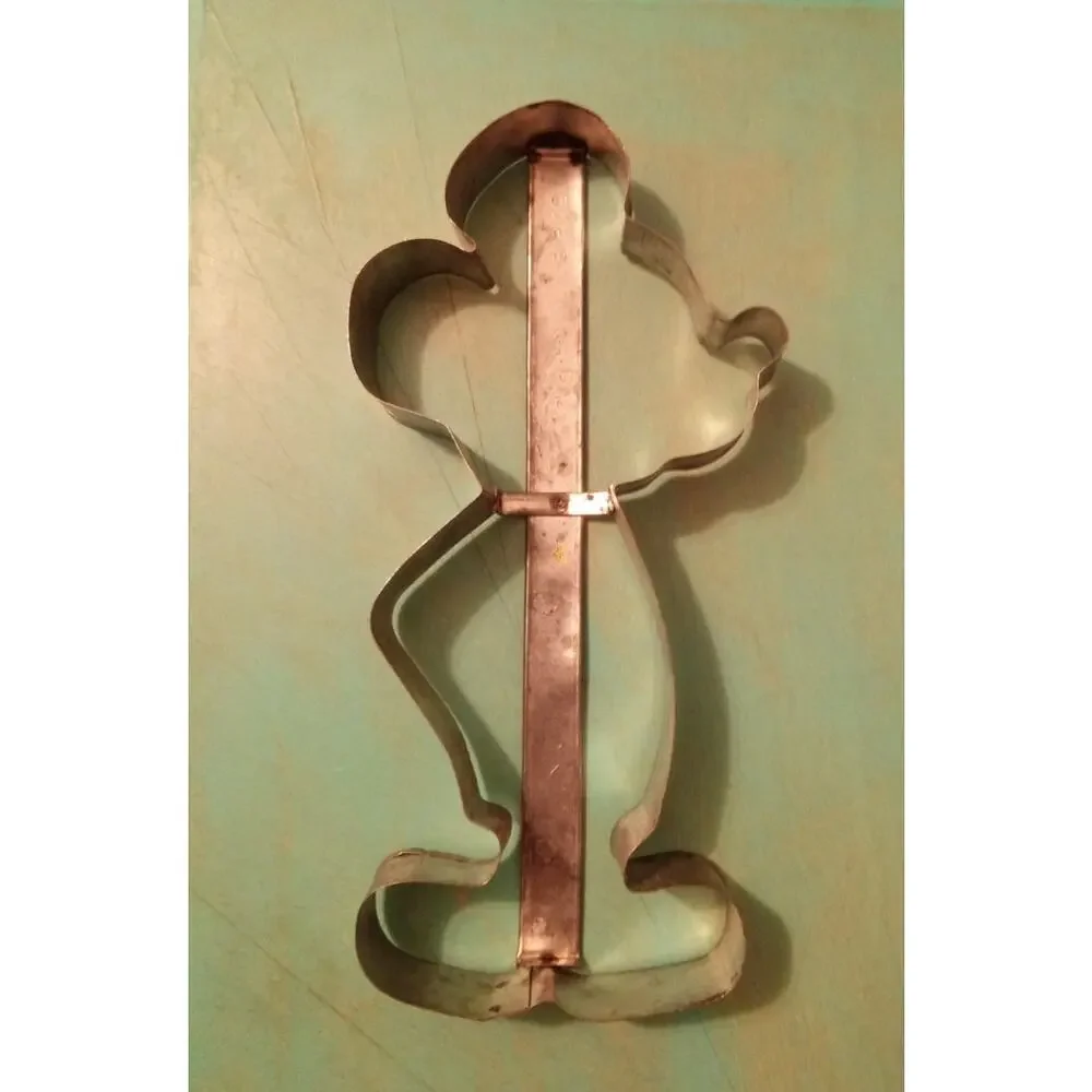 Vintage Disney Mickey Mouse Metal Cookie Cutter 7.25